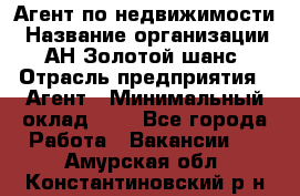 Агент по недвижимости › Название организации ­ АН Золотой шанс › Отрасль предприятия ­ Агент › Минимальный оклад ­ 1 - Все города Работа » Вакансии   . Амурская обл.,Константиновский р-н